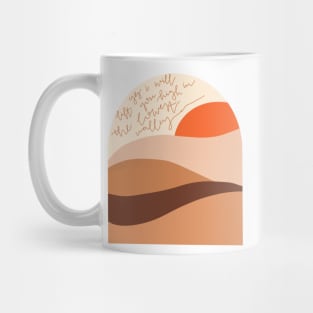 "yes i will" boho worship lyrics design Mug